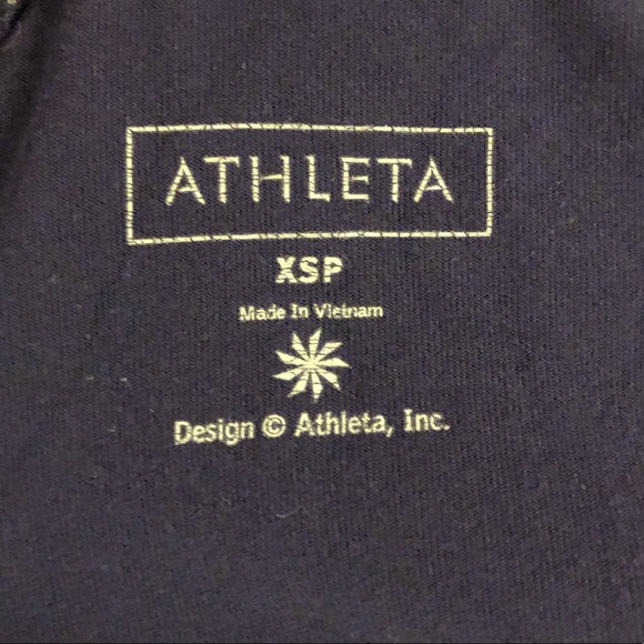 ATHLETA Size XS Faux Wrap pull on skirt Navy - Picture 3 of 4